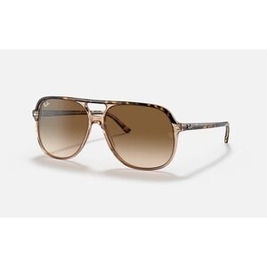 Ray-Ban BILL RB2198 60mm Pilot Sunglasses Havana Brown Gradient Lens Unisex
